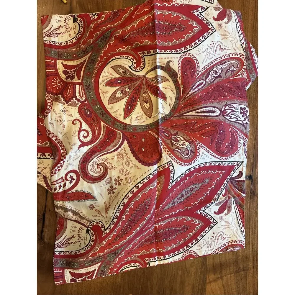 CRATE‎ & BARREL SERENA PAISLEY SIENNA PLUM CREAM Full/queen DUVET With 2 Shams